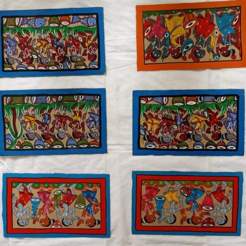 Tribal Folk Art Paintings - Image 4