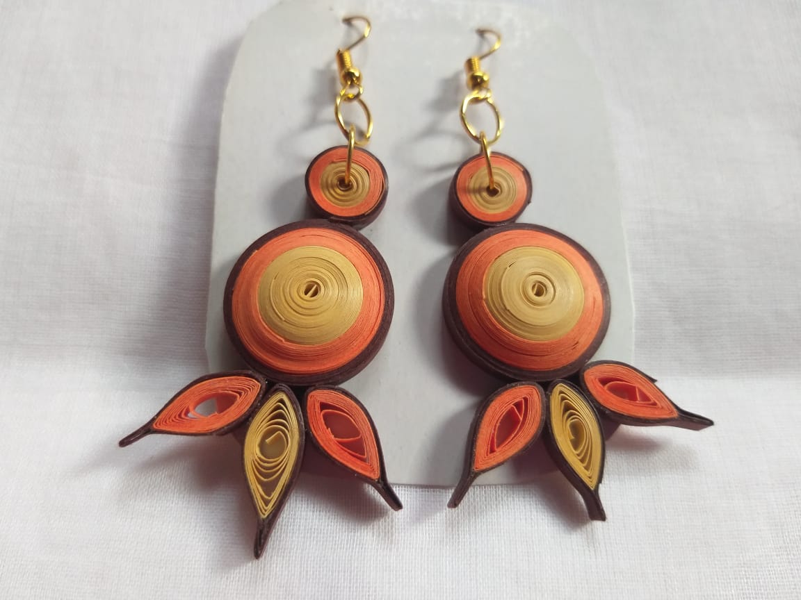 Fancy Quilling Paper Earrings - Image 8