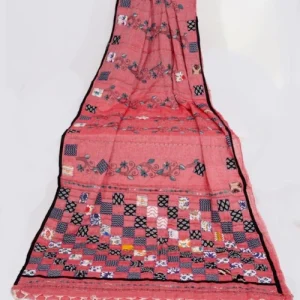 Baul Kantha Stitch Saree