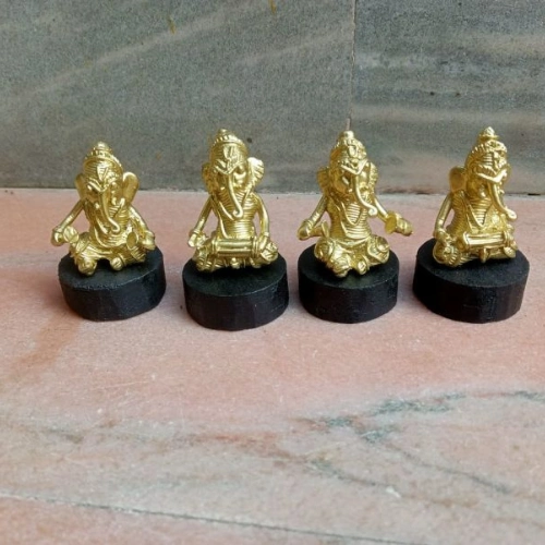 Dhokra Art Brass Ganesha Idol - Image 3