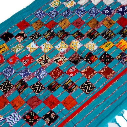 Printed Khadi Cotton Baul Saree - Image 4