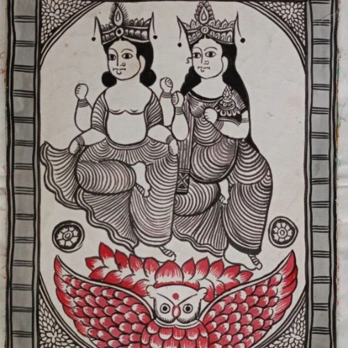 Canvas Folk Paintings - Image 4