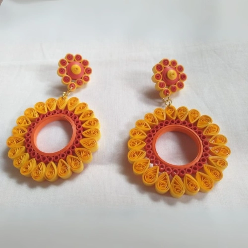 Designer Quilling Earrings - Image 3