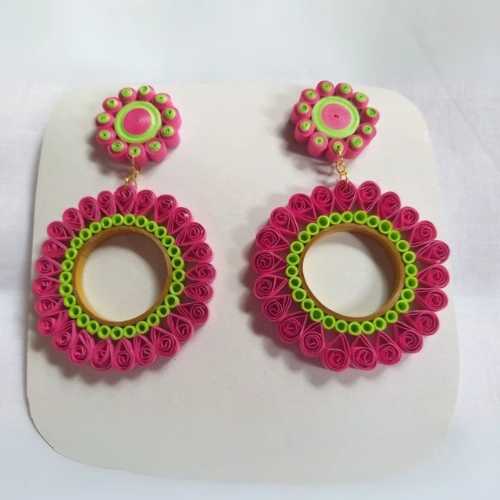 Designer Quilling Earrings - Image 2