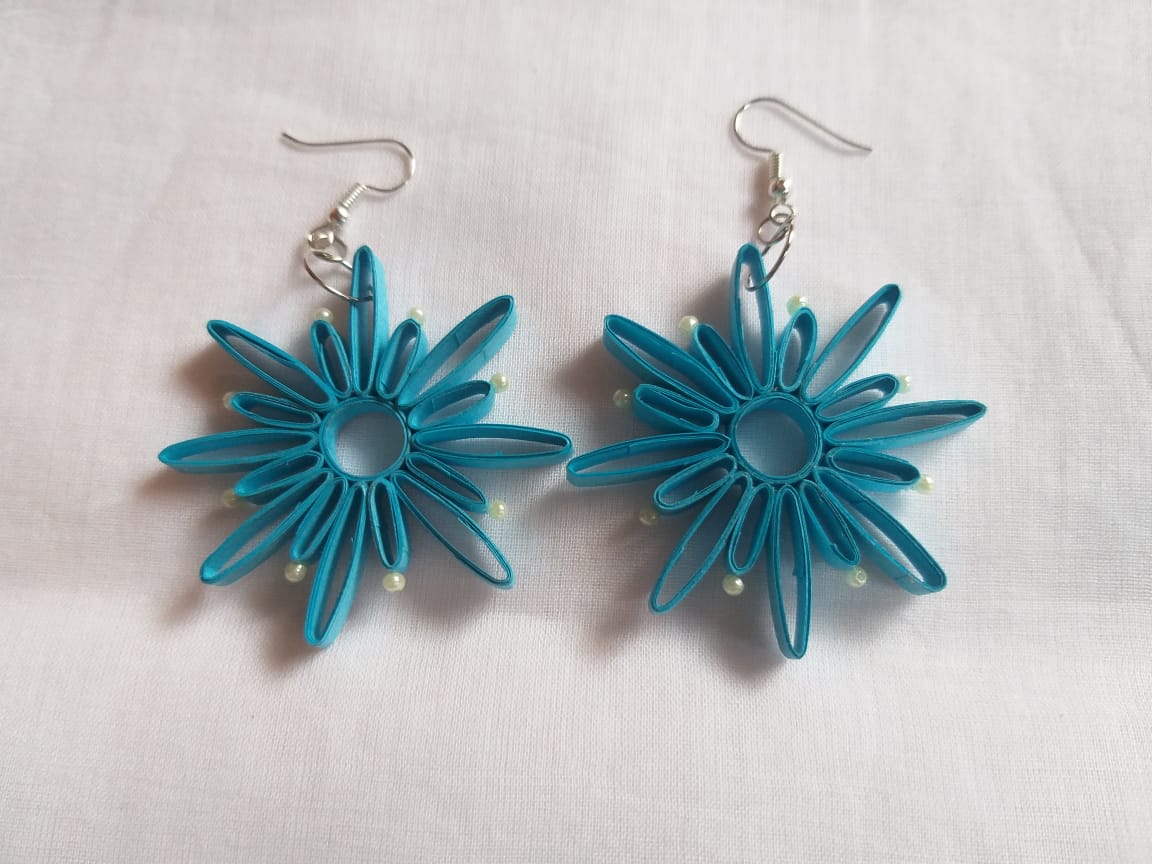 Fancy Quilling Paper Earrings - Image 11