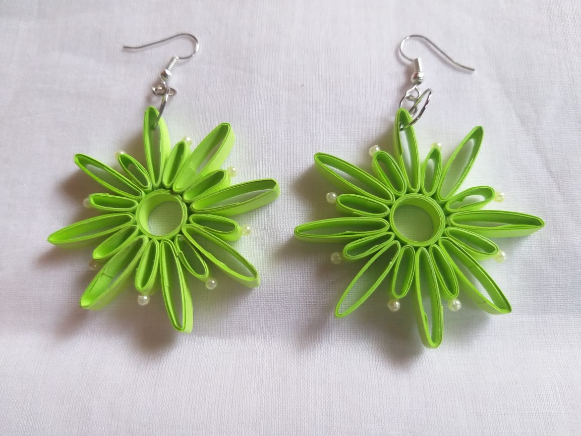 Fancy Quilling Paper Earrings - Image 12