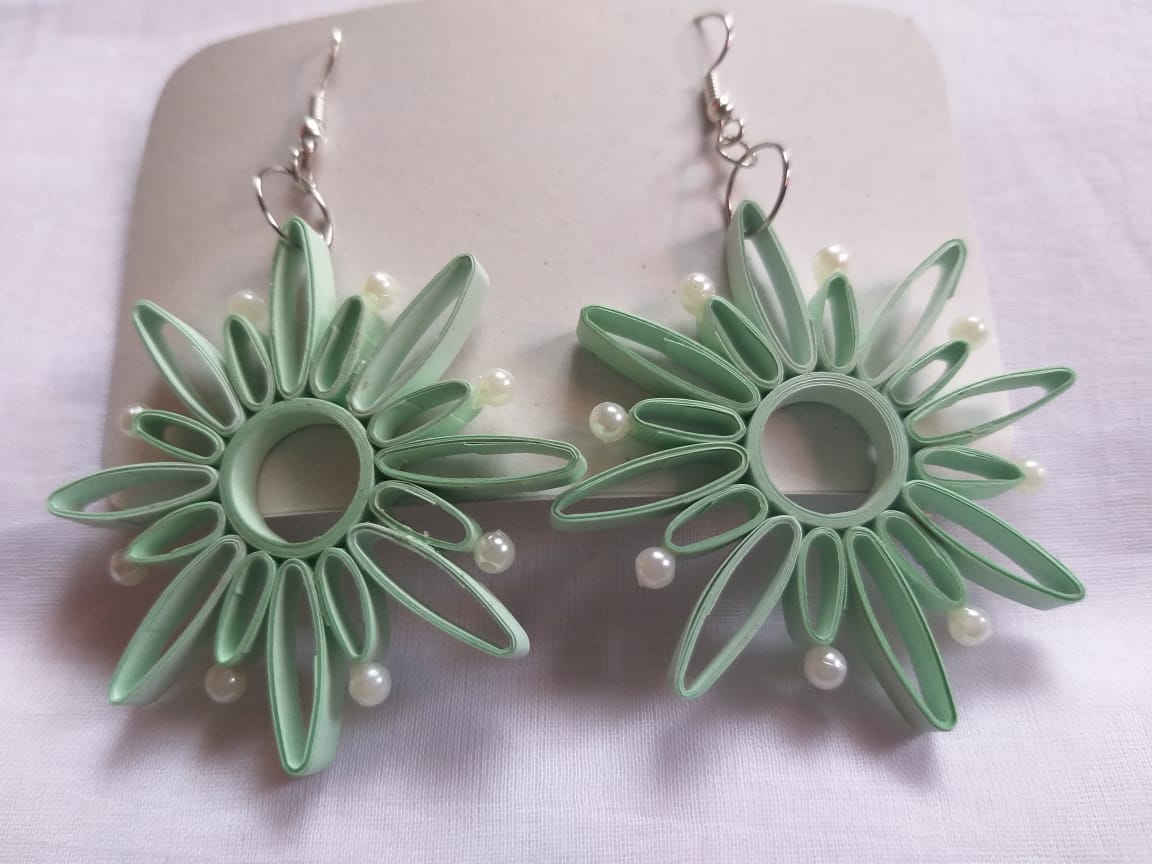 Fancy Quilling Paper Earrings - Image 15