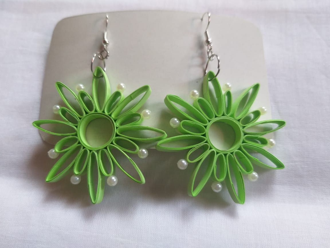 Fancy Quilling Paper Earrings - Image 16