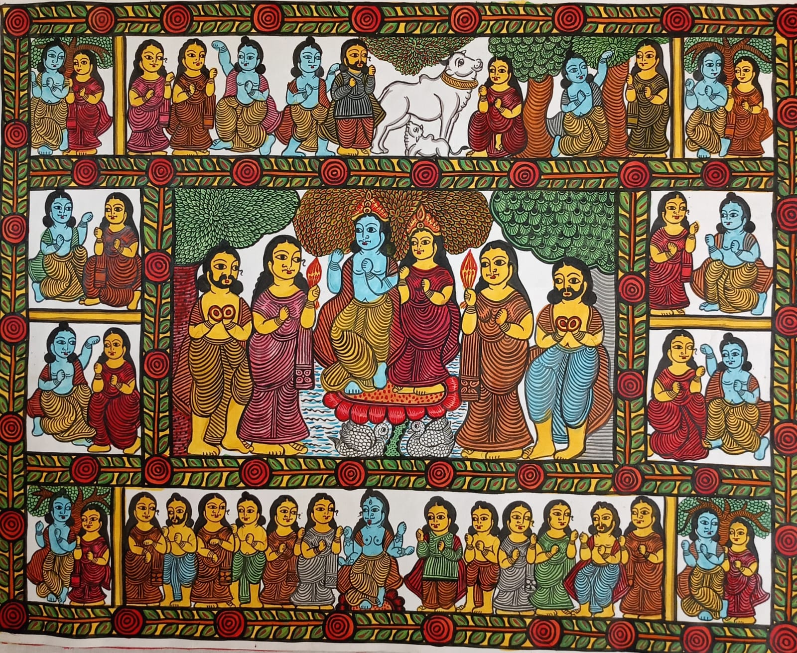 Canvas Folk Paintings - Image 10