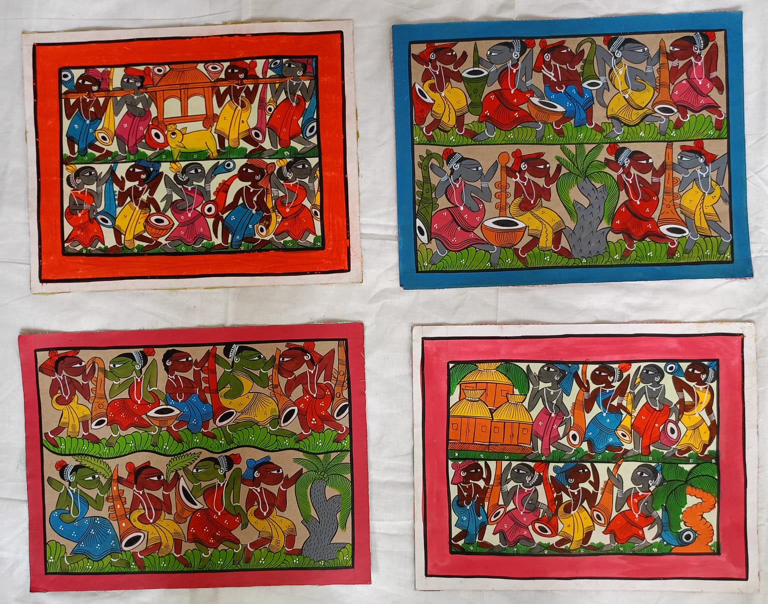 Canvas Folk Paintings - Image 23