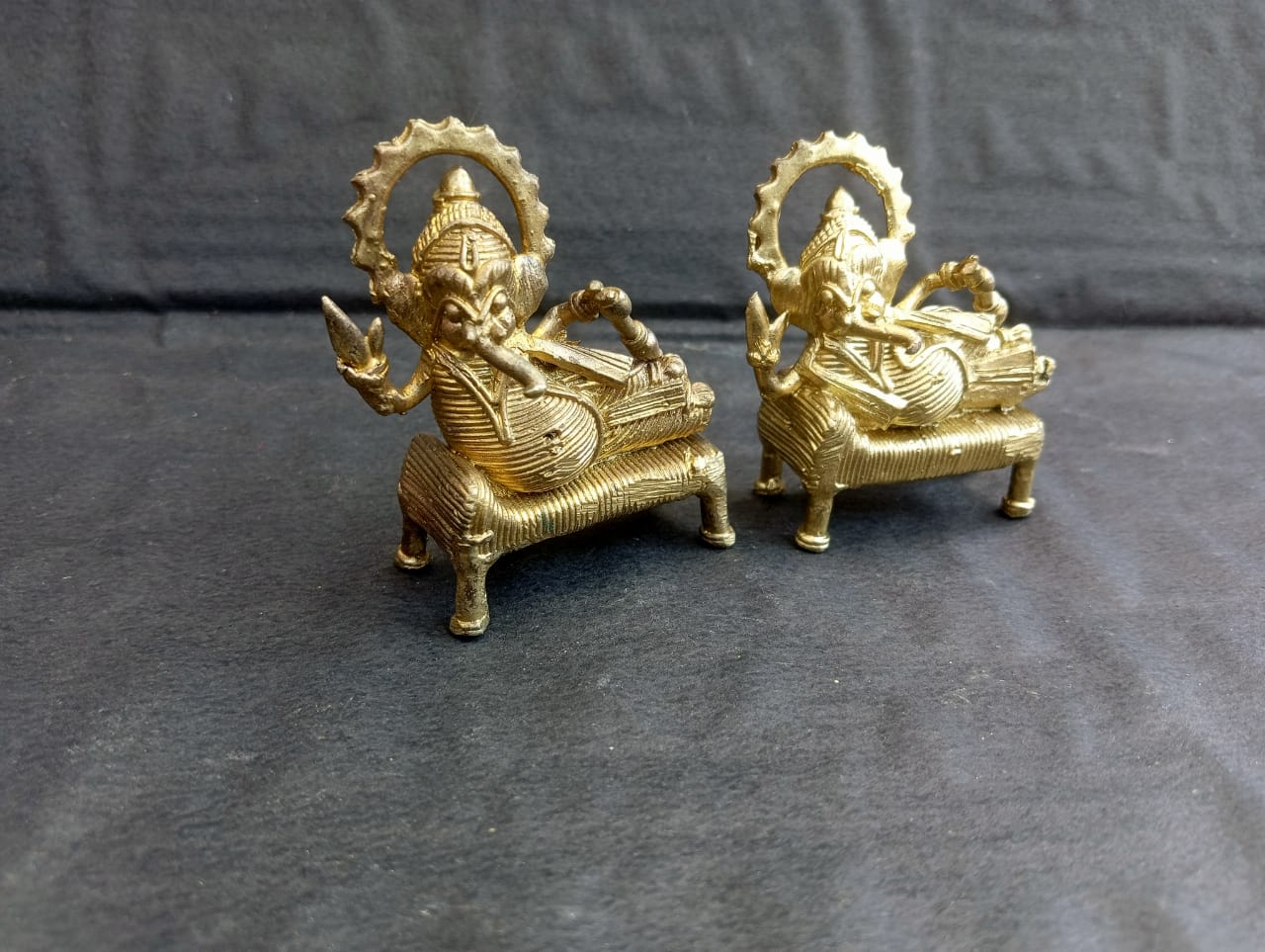 Dhokra Art Brass Ganesha Idol - Image 6