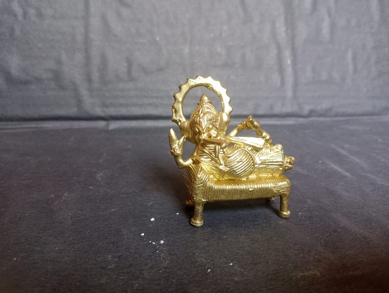 Dhokra Art Brass Ganesha Idol - Image 7