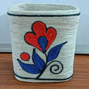 Designer Pen Stand Made by Jute