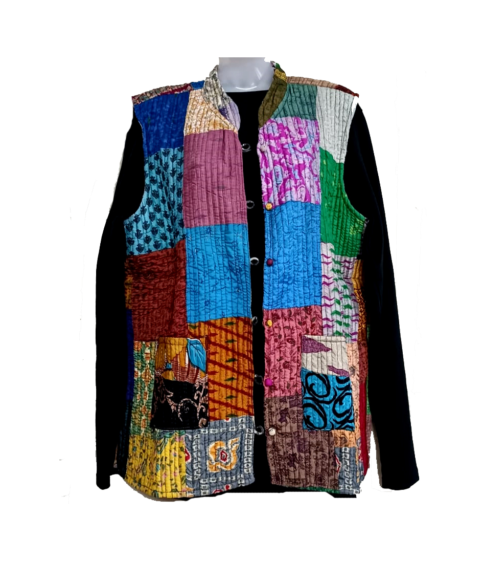Half Sleeve Baul Jacket - Image 2