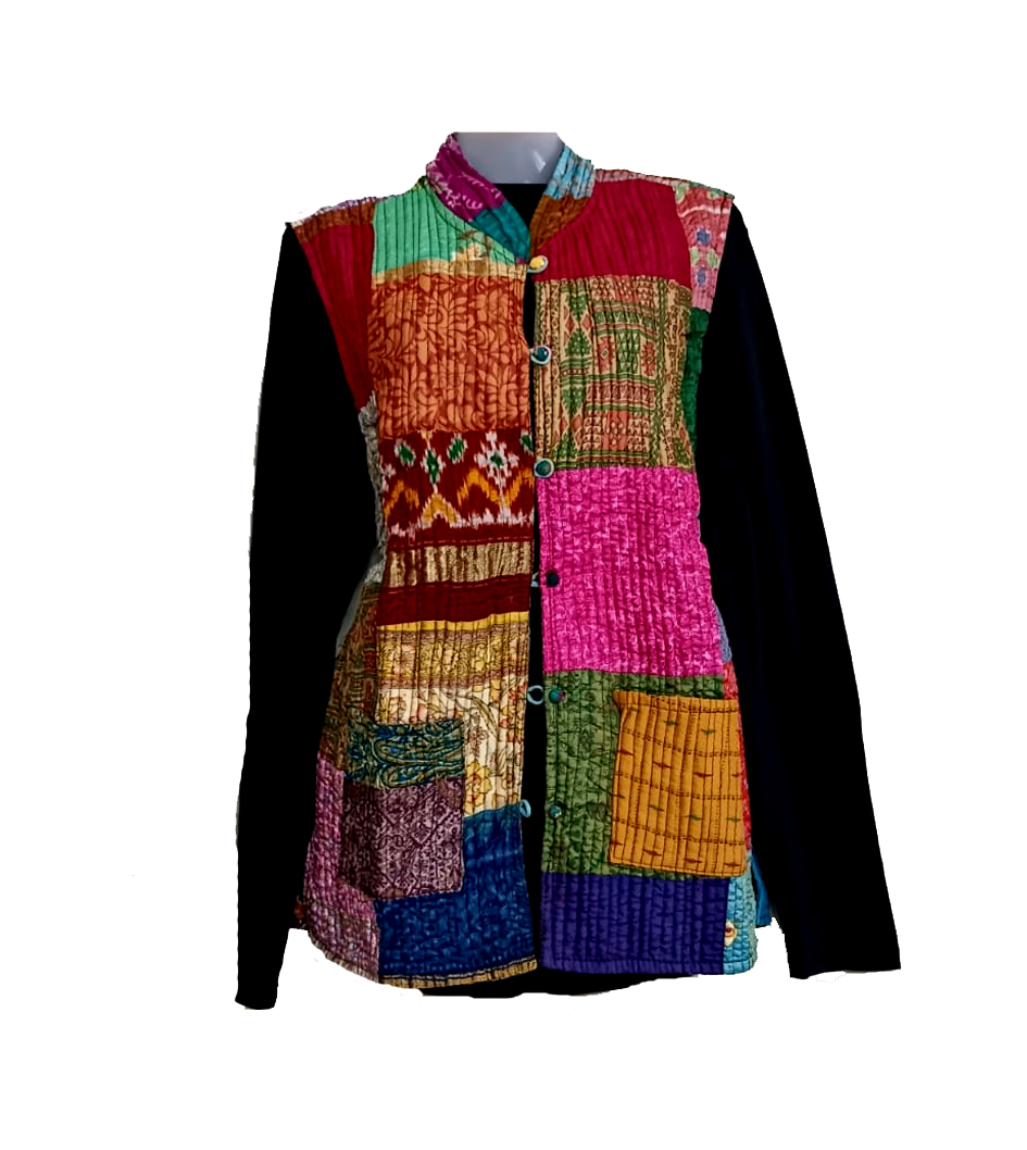 Half Sleeve Baul Jacket - Image 2