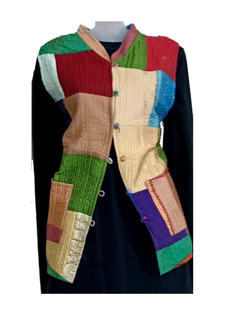 Half Sleeve Baul Jacket - Image 2
