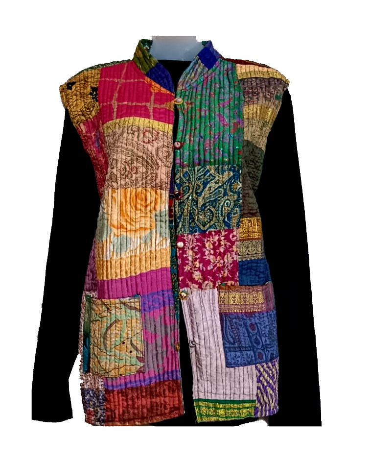 Half Sleeve Baul Jacket - Image 2
