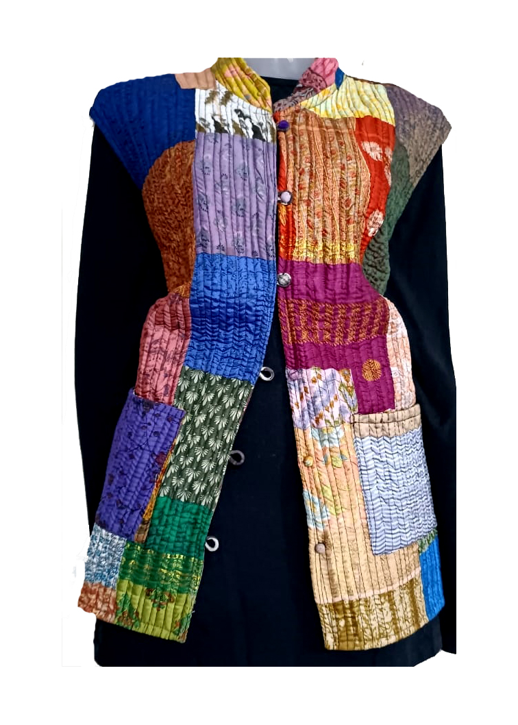 Half Sleeve Baul Jacket - Image 2