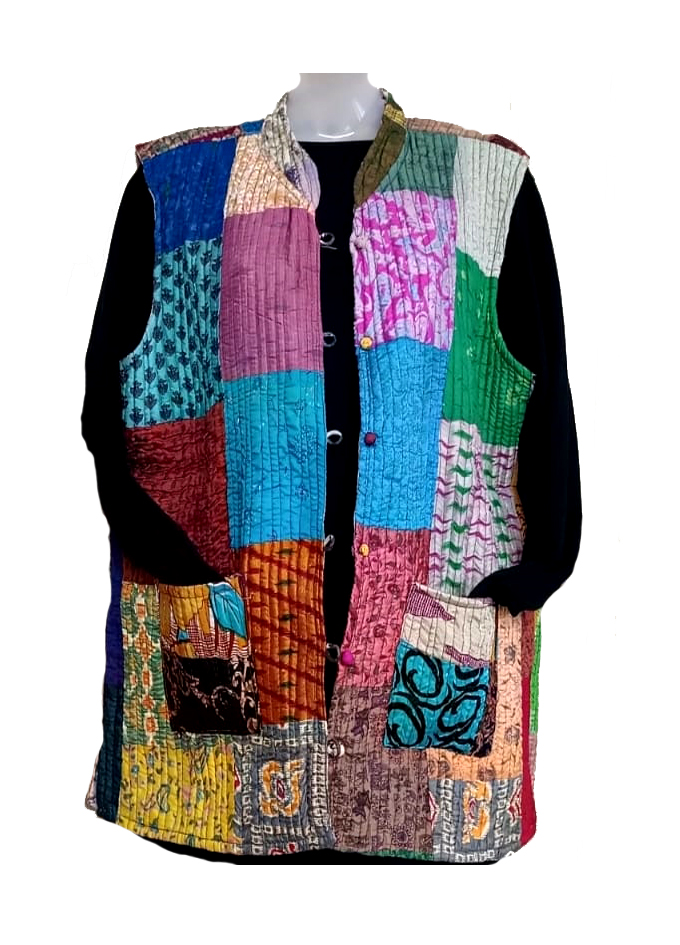 Half Sleeve Baul Jacket - Image 3
