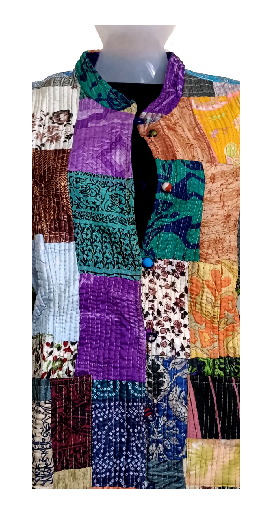 Half Sleeve Baul Jacket - Image 3