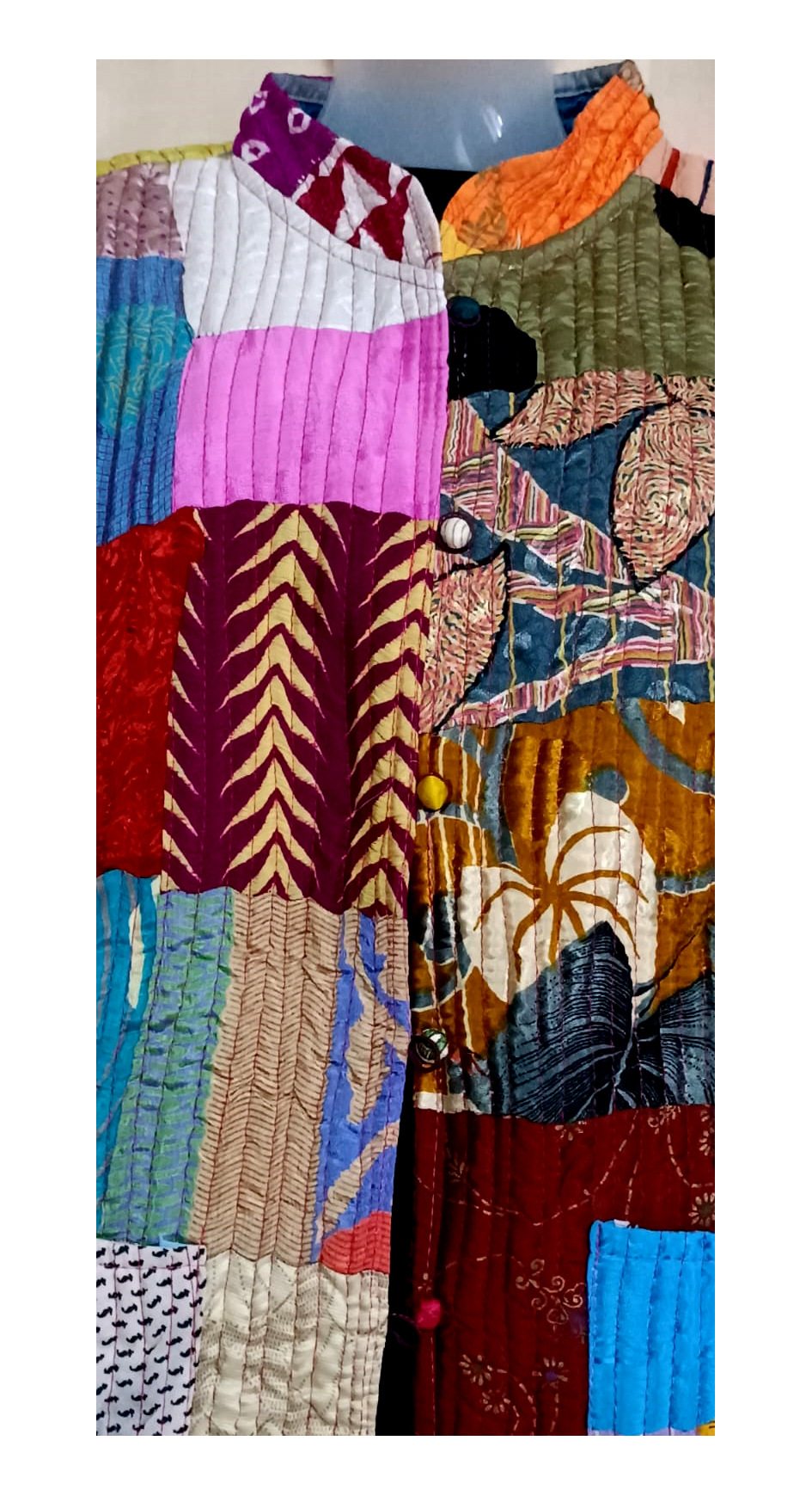 Half Sleeve Baul Jacket - Image 2