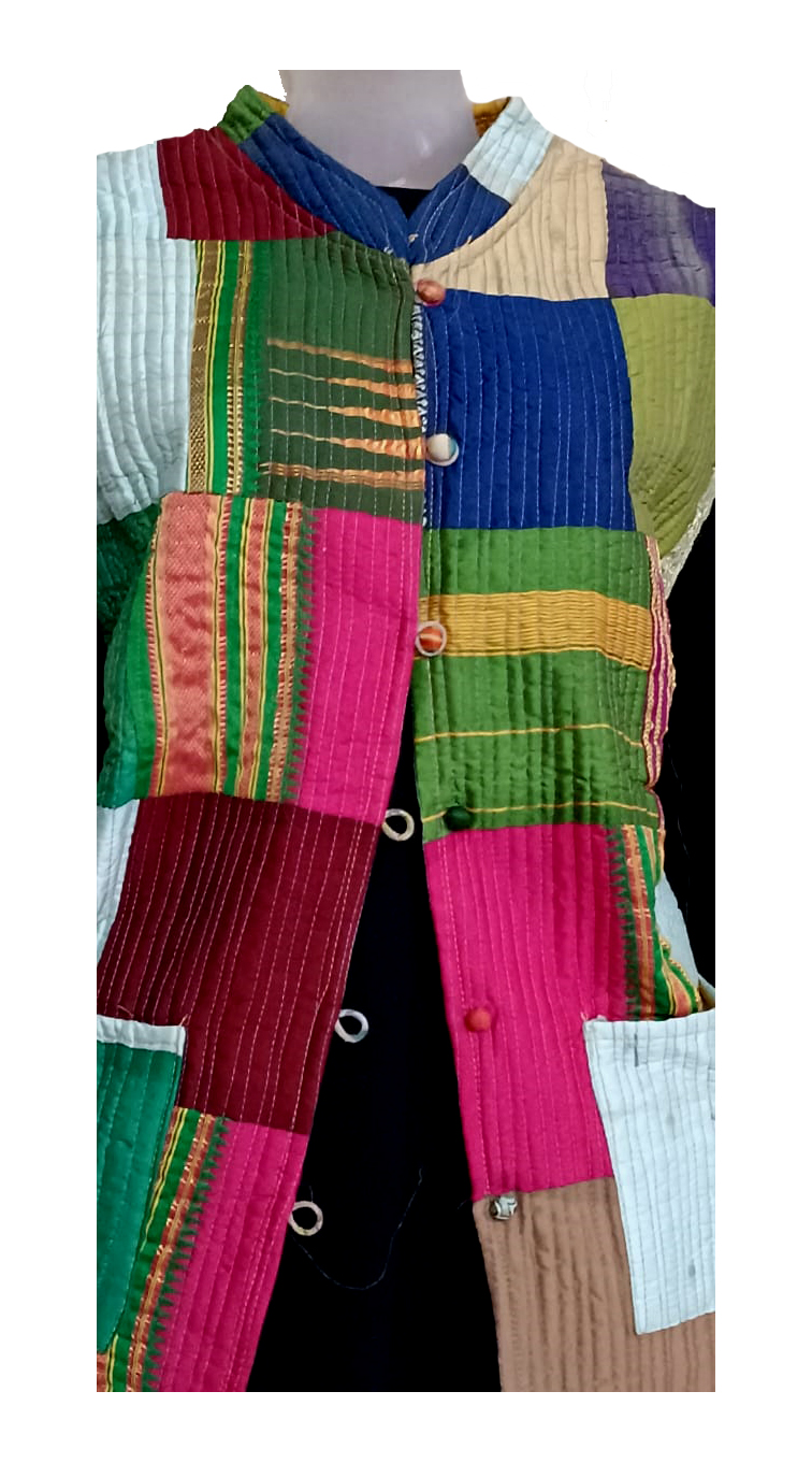 Half Sleeve Baul Jacket - Image 2