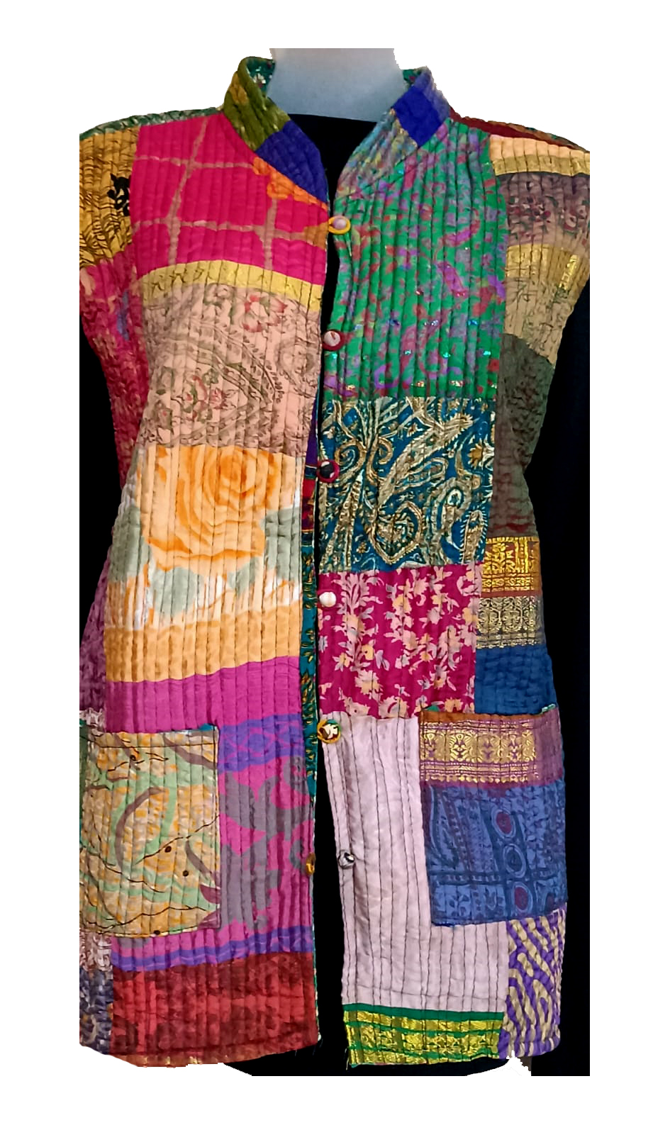 Half Sleeve Baul Jacket - Image 3