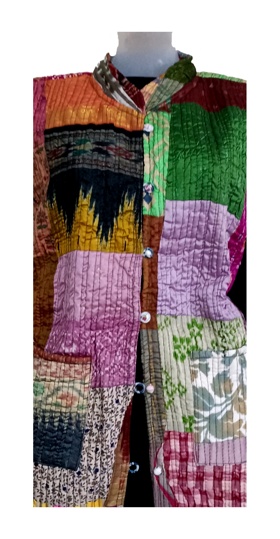 Half Sleeve Baul Jacket - Image 2