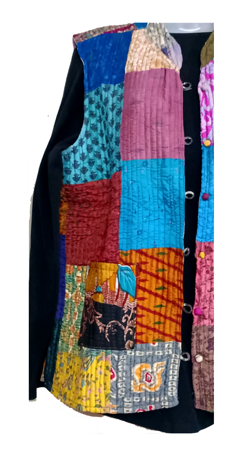 Half Sleeve Baul Jacket - Image 4