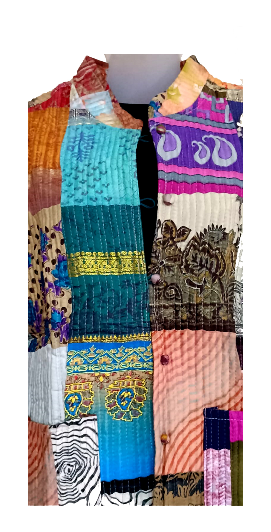 Half Sleeve Baul Jacket - Image 4