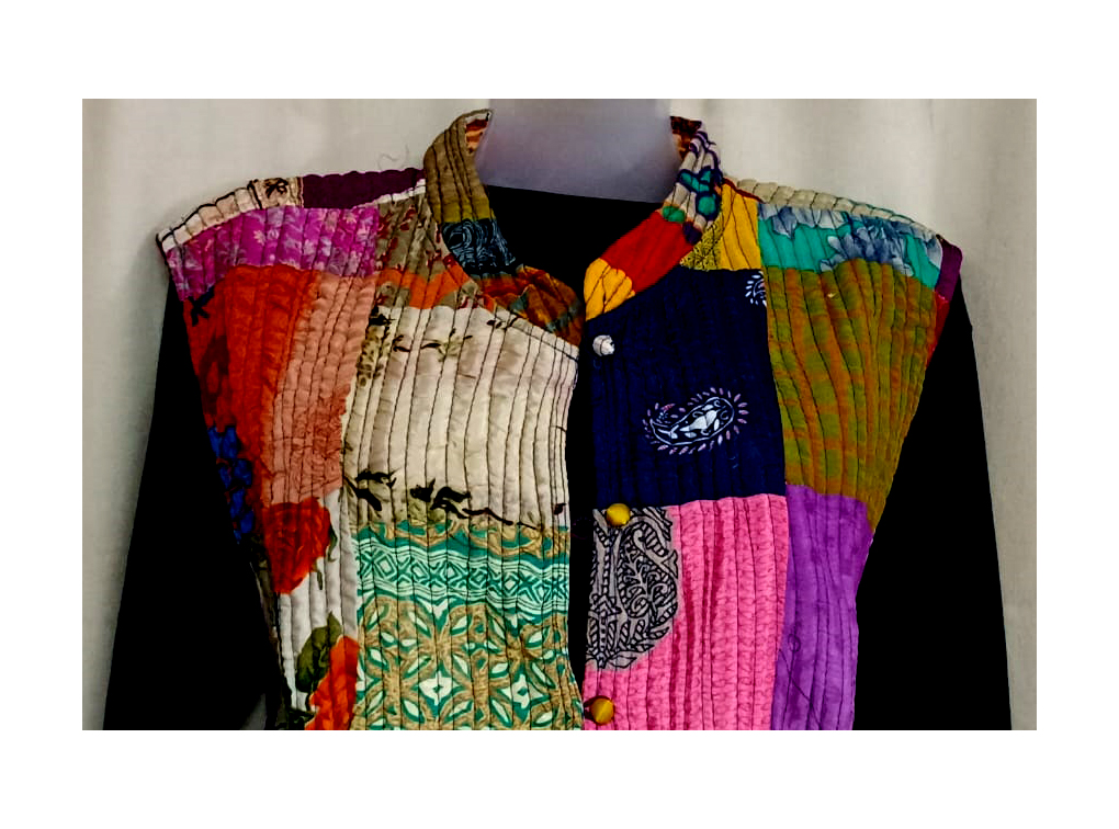 Half Sleeve Baul Jacket - Image 3