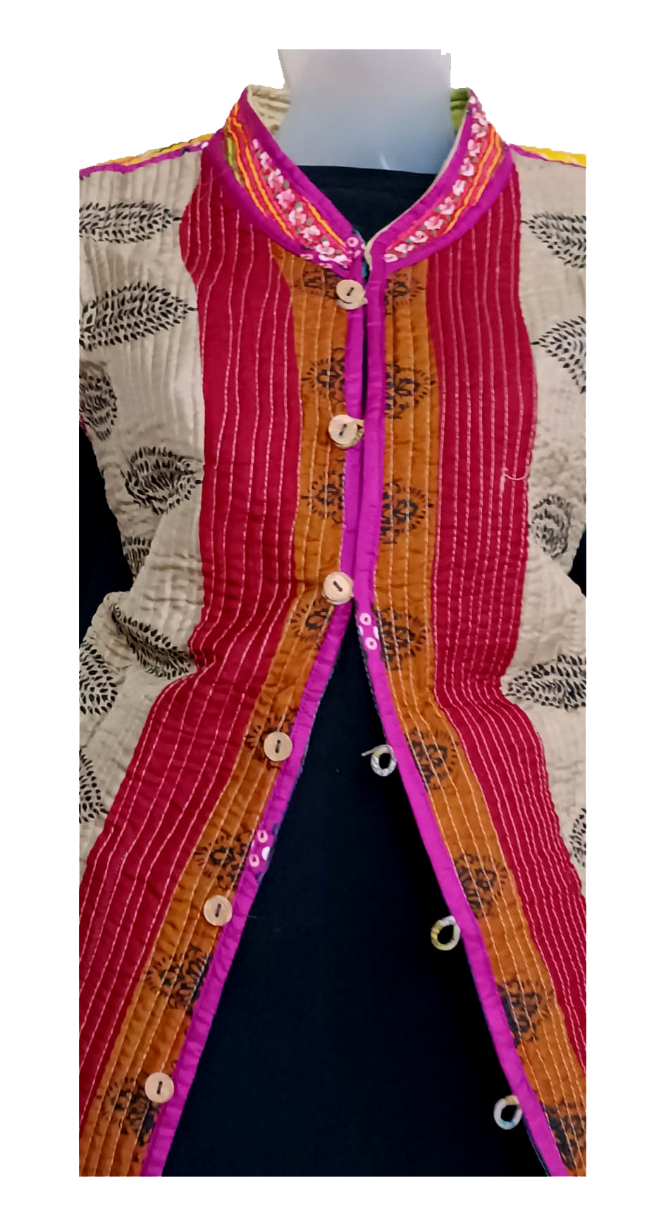Half Sleeve Baul Jacket - Image 4