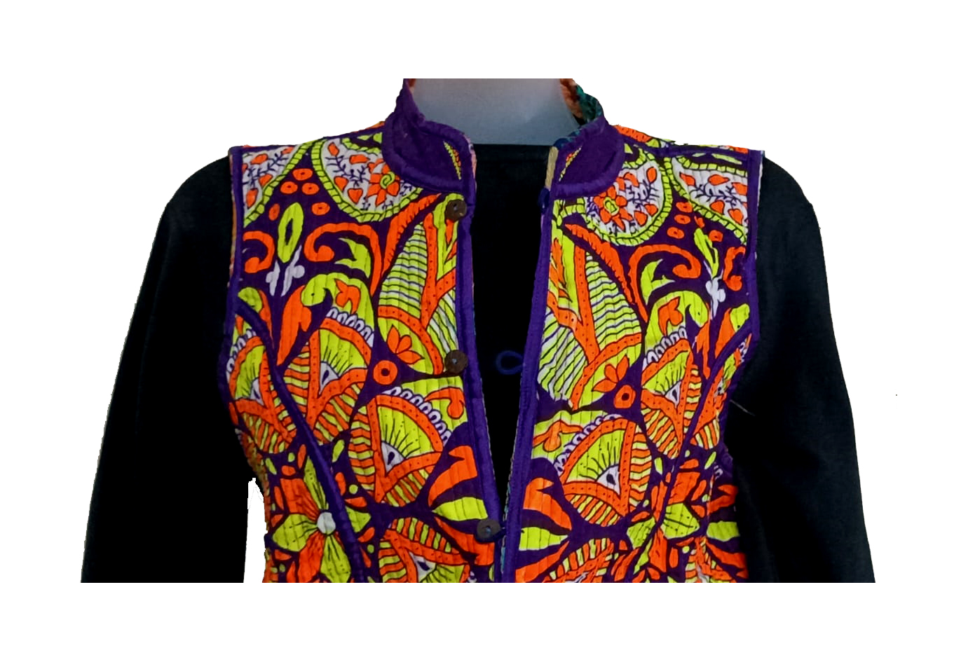 Half Sleeve Baul Jacket - Image 6