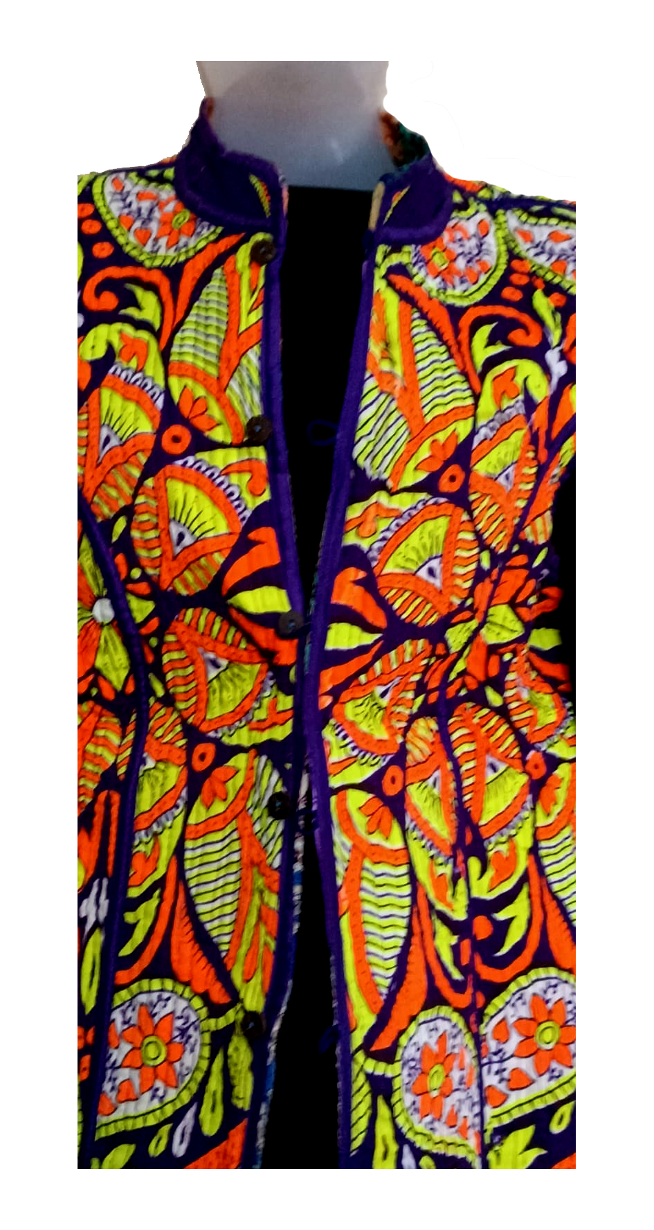 Half Sleeve Baul Jacket - Image 7