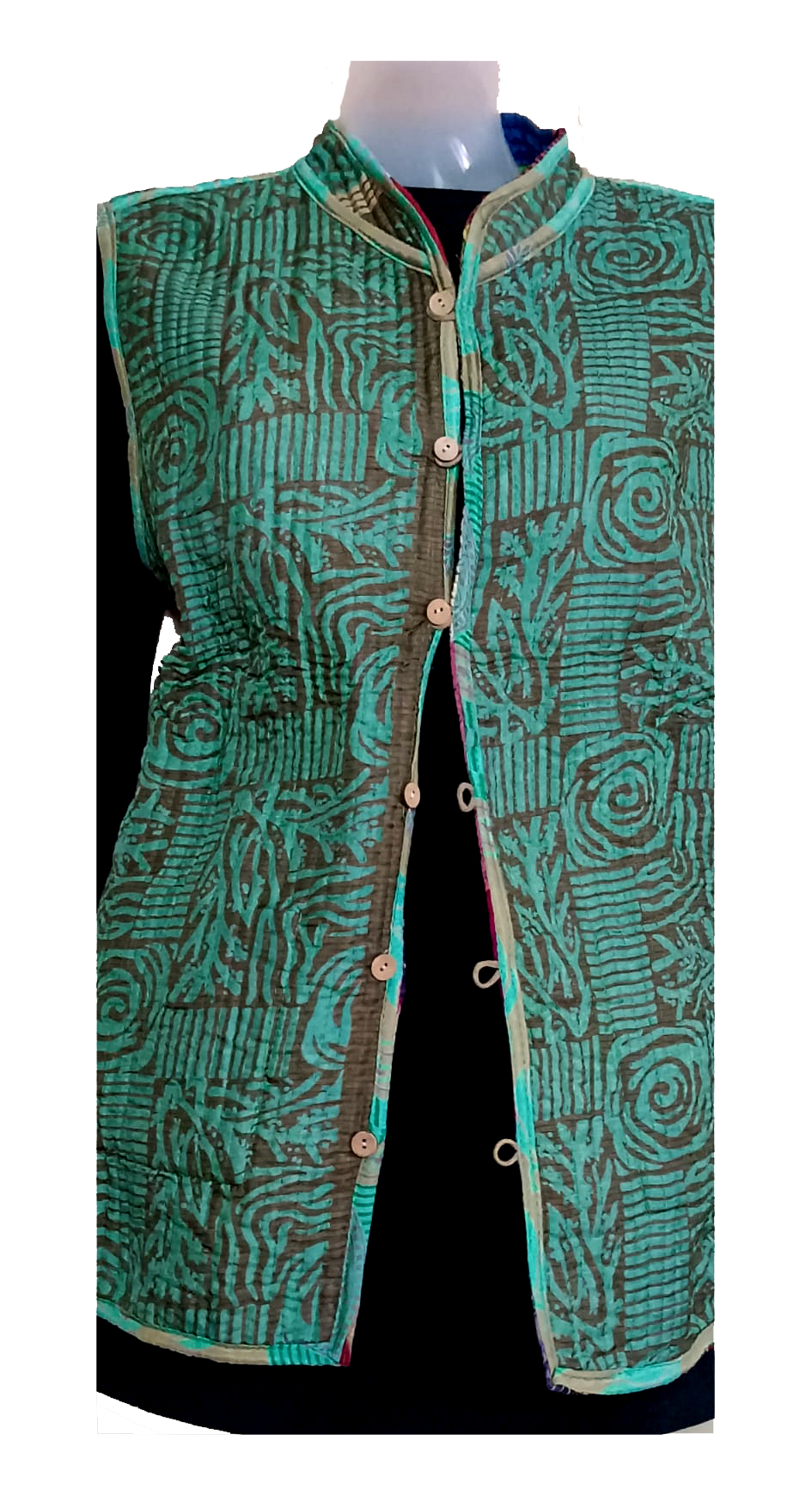 Half Sleeve Baul Jacket - Image 7