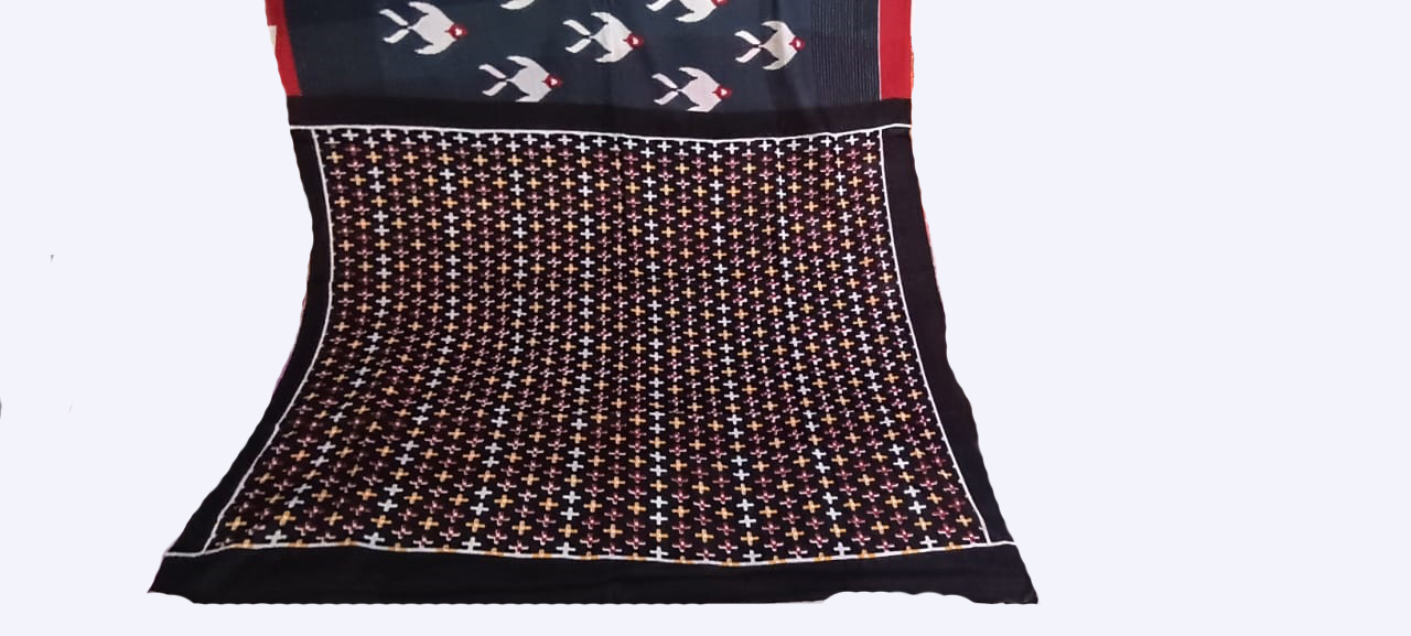 Mulmul Cotton Printed Saree - Image 4