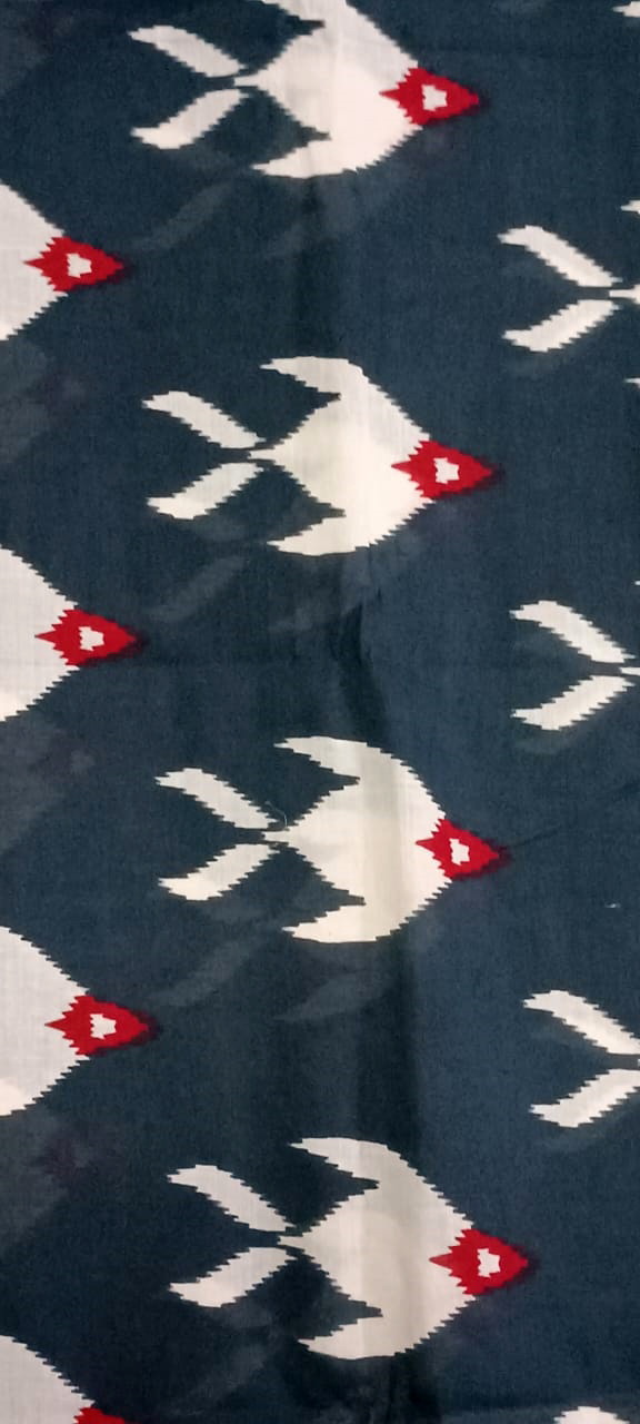 Mulmul Cotton Printed Saree - Image 5