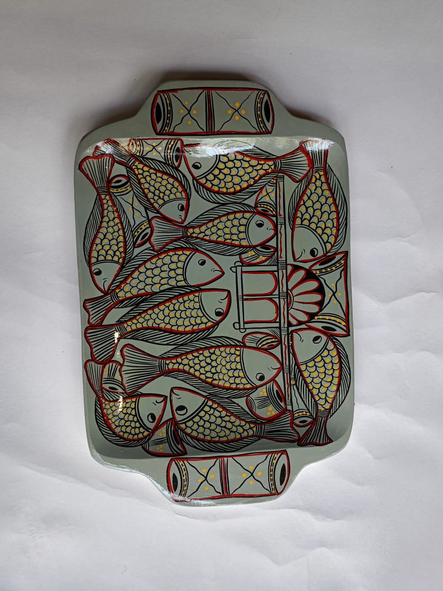 Hand Painted Wooden Tray - Image 5