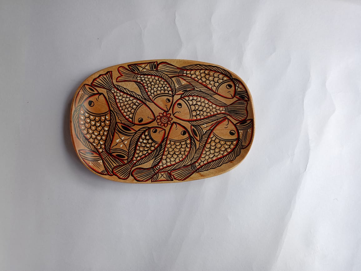 Hand Painted Wooden Tray - Image 3