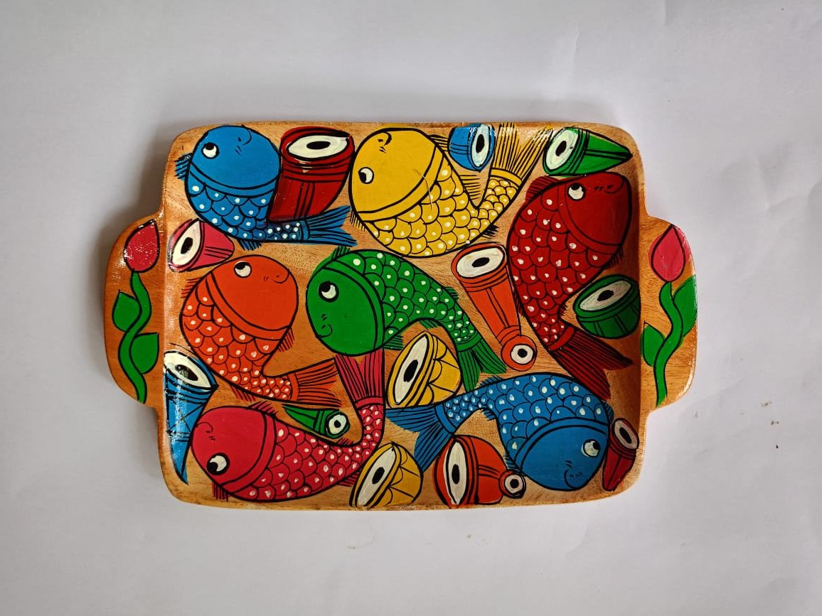Hand Painted Wooden Tray - Image 11