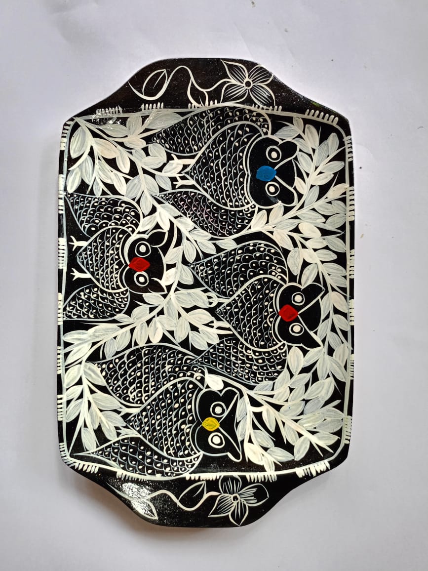 Hand Painted Wooden Tray - Image 24