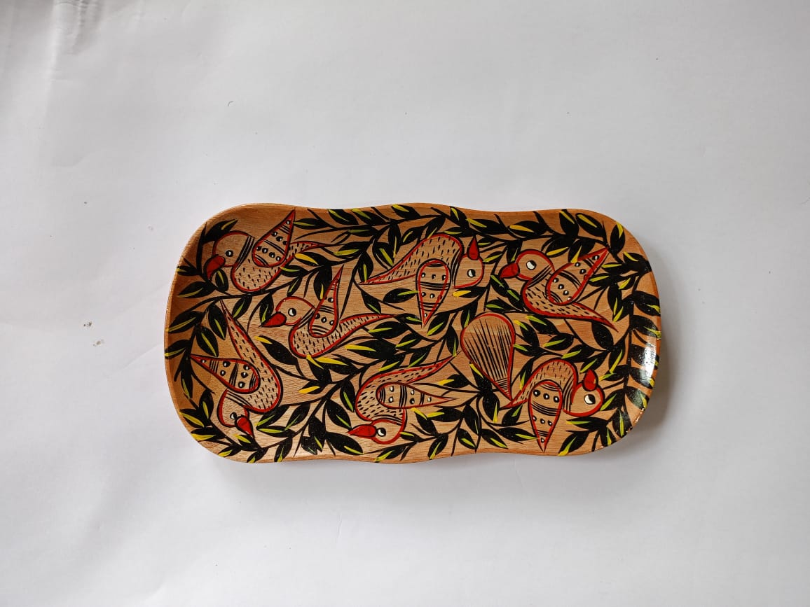 Hand Painted Wooden Tray - Image 34