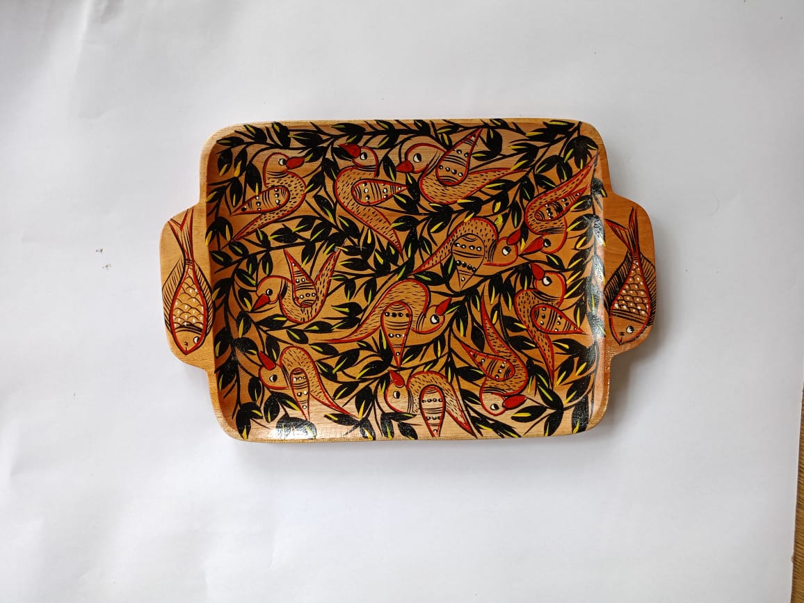 Hand Painted Wooden Tray - Image 36