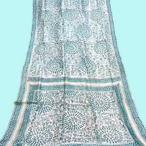 Tussar Katha Stitch Saree
