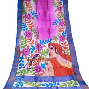 Pure Tussar Silk Kantha dye